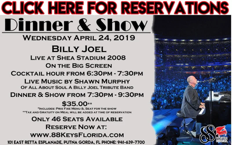 88 Keys Billy Joel Show Poster